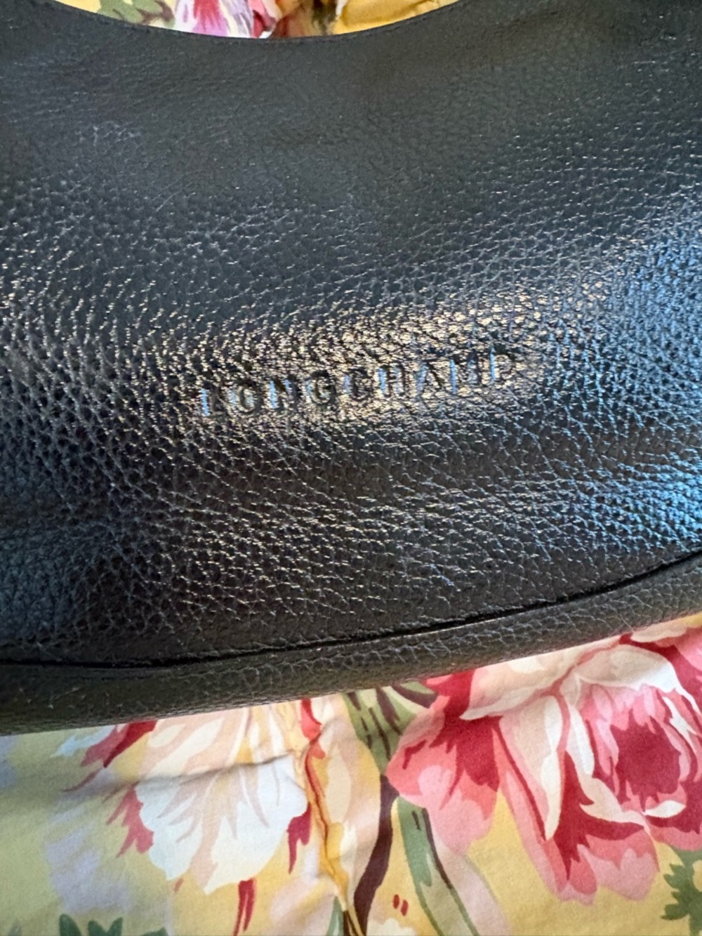 Longchamp Black Leather Bag ~ Forelli Style - Picture 2 of 12